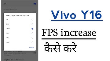 Vivo Y16 How To increase High FPS