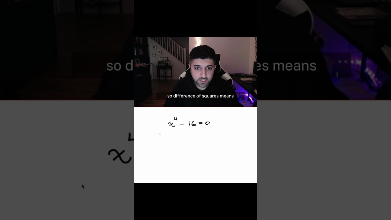 VERY common quartic problem