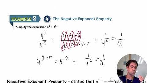 Lesson 1-7: More Properties of Integer Exponents