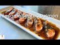 Sesame Seared Salmon In Butter Ponzu