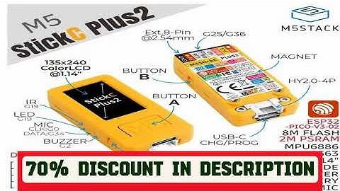 A must-have product! M5Stack Official M5StickC PLUS-PLUS2 with Watch Accessories Mini IoT Developm