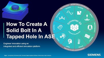 Hoe je een massieve bout in een getapt gat maakt in de Ansys Solver-omgeving
