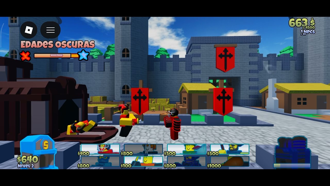 Jugando the battle bricks