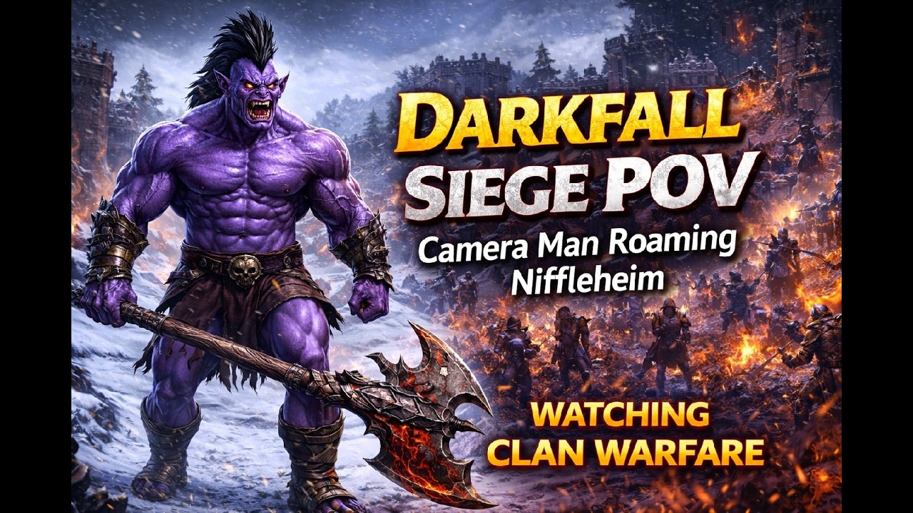 Darkfall Siege POV | Camera Man Roaming Niflheim & Watching Clan Warfare