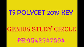 TS POLYCET 2019 NEW KEY