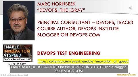 DevOps Pune 2017 Event Speaker - Marc Hornbeek