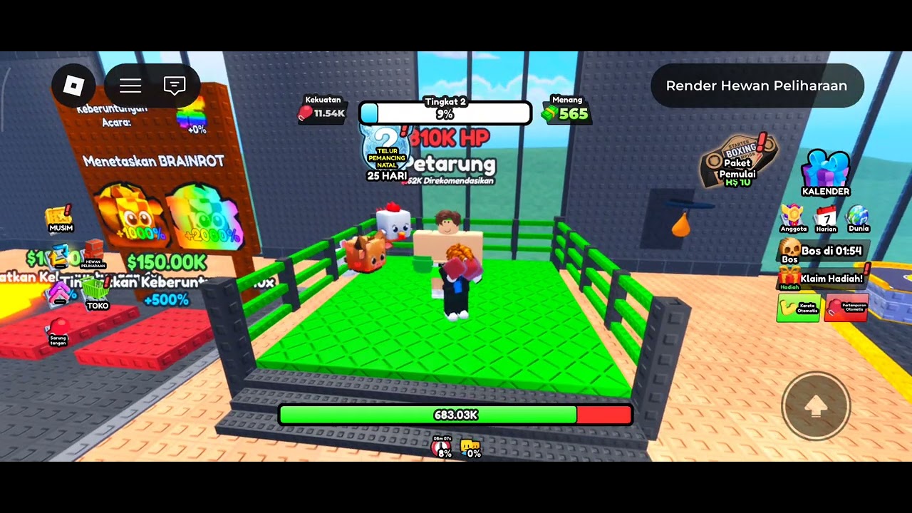 Main Game Tinju - Roblox