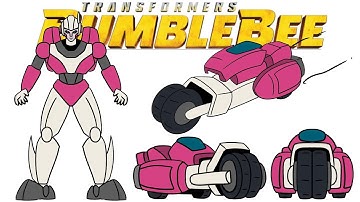 Transformers: Bumblebee movie Studio series 85  Arcee 2d animated.