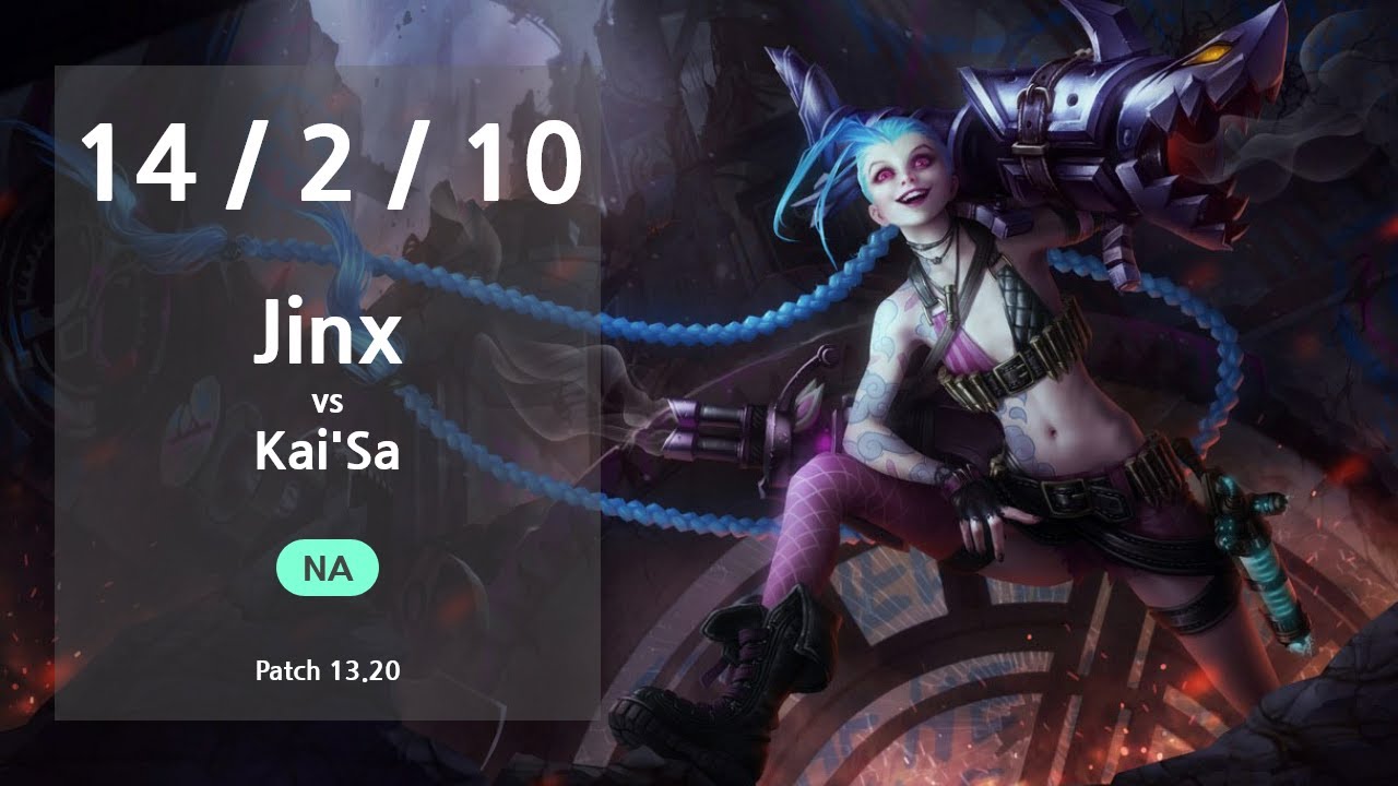 Jinx ADC vs Kai'Sa - NA Challenger Patch 13.20