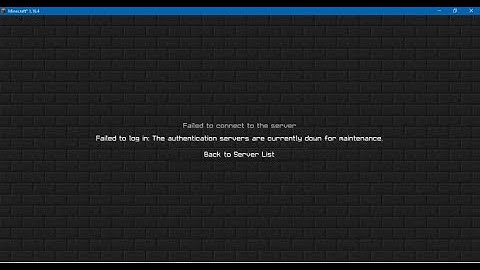How to fix the "the authentication servers are down for maintenance error."