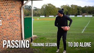 How to Train Rugby passing on your own (FOLLOW ALONG SESSION)