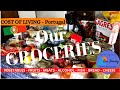 Cost of living in Portugal - Our groceries -How much we pay for food and drink in the Azores  Ep 32