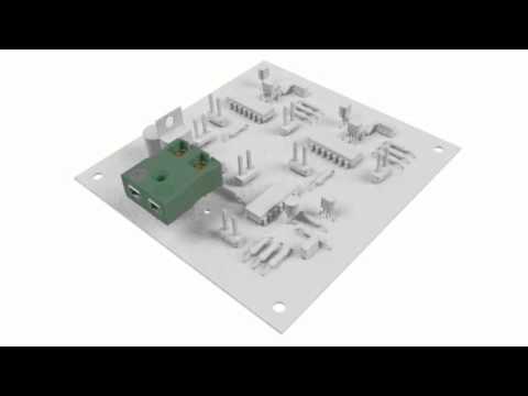 3D Animation of Miniature IEC Thermocouple Connector PCB Mounting Socket From Labfacility - video from Labfacility