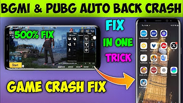 After 4.0 Update 🤩Pubg Crash Problem | Pubg Auto Back Problem | Pubv Crash Problem | Pubg Game Crash