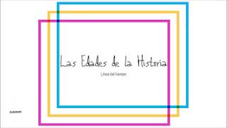 Las Edades de la Historia. Línea del tiempo.