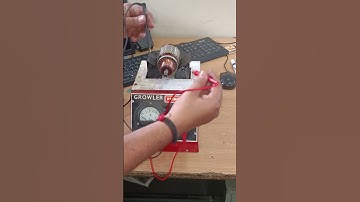 Starter motor armature open circuit test on a growler #automobile #yt