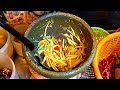 SUPER SPICY THAI FOOD Som Tam Boo Pla Ra Bangkok Street Food Thailand