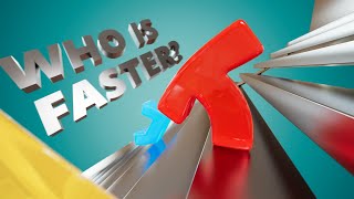 Pentominoes and Tetris Softbody Simulation | Who is Faster? | ASMR | C4D4FUN screenshot 5
