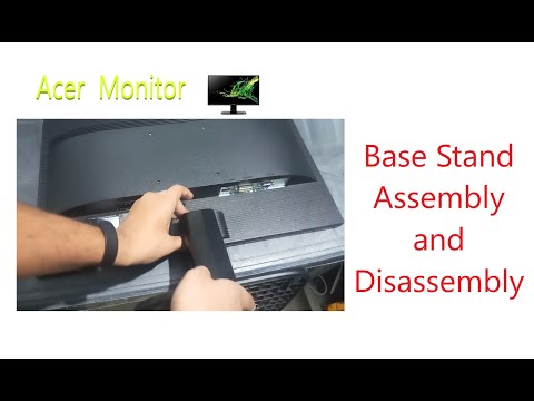 Video: Hoe bevestig ik de standaard op mijn Acer-monitor?