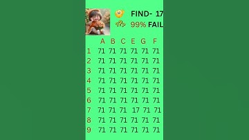 Find odd number 17 🤔 #shorts #gk #quiz #maths #puzzle #shortfeed #yt #quizgame #education #find