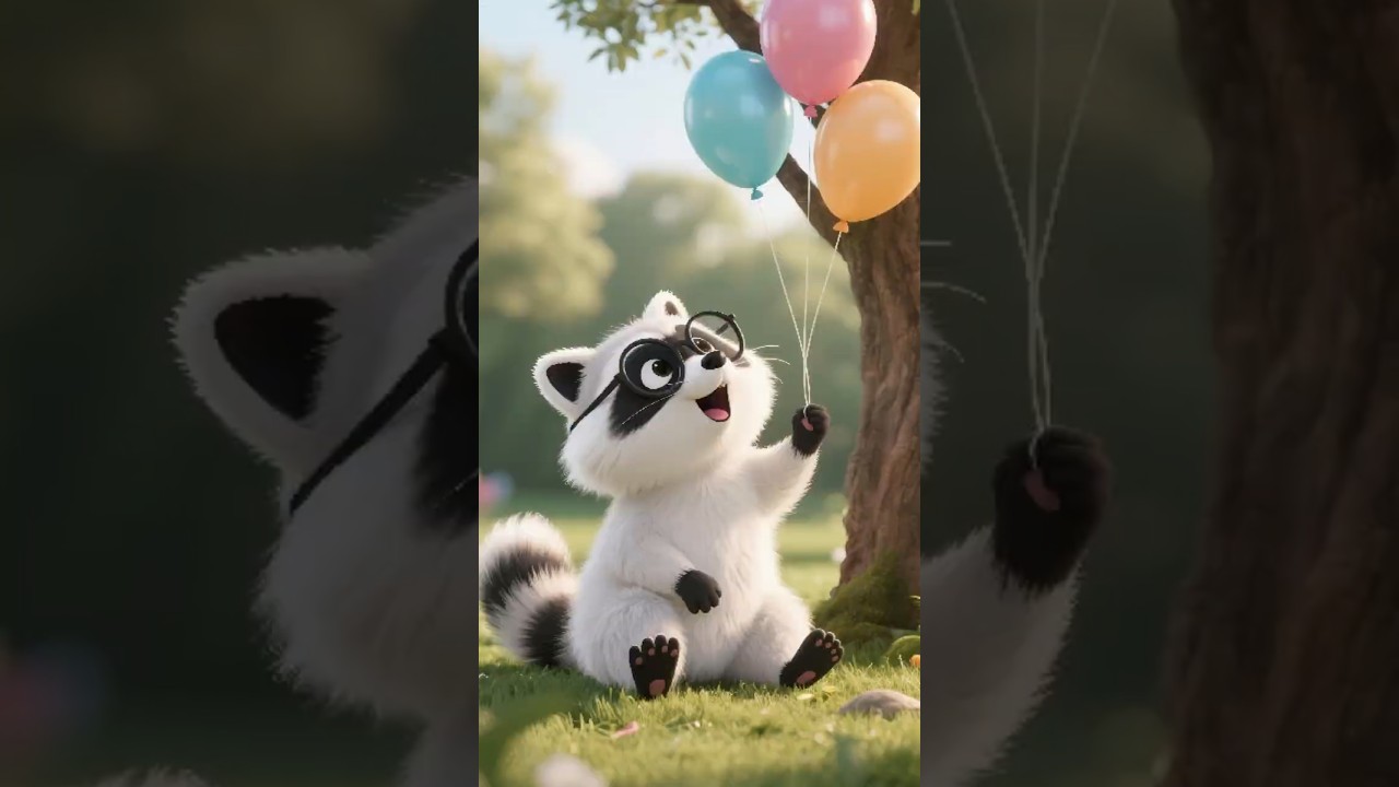 ¡Un árbol que da globos! 🎈¿Es real o es una fiesta? #bibiyabuela #abuelaymimi #animación3d