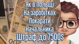 ЯК В ПОЛЬЩІ ПОКАРАТИ НАЧАЛЬНИКА НА РОБОТІ - ШТРАФ ДО 30000 ЗЛОТИХ!