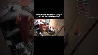 Druski really snuck McDonald’s burgers into Kai Cenat’s live-stream from jail #shorts #viral #funny