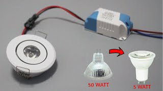 HOW TO CONVERT A TRANSFORMER SPOT INTO LED SPOT ??? Take out 50 watts, plug in 5 watts