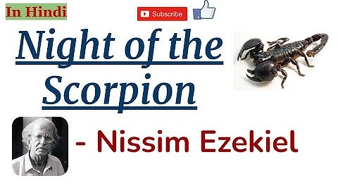 Night of the Scorpion by Nissim Ezekiel - Summary and Line by Line Explanation in Hindi