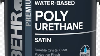 How to apply waterbased polyurethane from Behr