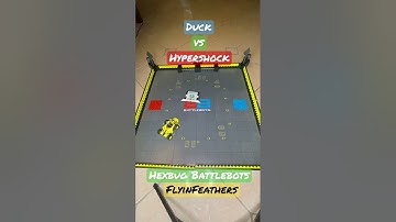 Duck vs Hypershock . FlyinFeathers .. Hexbug Battlebots  #hexbugbattlebots #hexbugvideos #battlebots