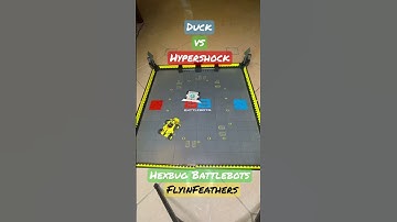 Duck vs Hypershock . FlyinFeathers .. Hexbug Battlebots  #hexbugbattlebots #hexbugvideos #battlebots
