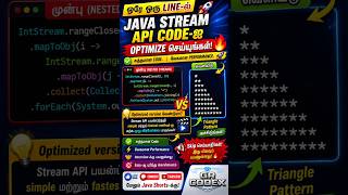 Optimize Java Stream API Pattern Program 🔥 | Java Lambda Tutorial Tamil | English