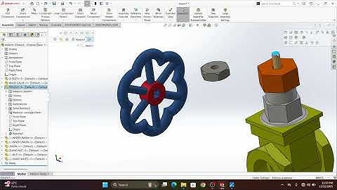 GATE VALVE ASSEMBLY TUTORIAL | SOLIDWORKS 2025 TUTORIALS | #king #tech #universe