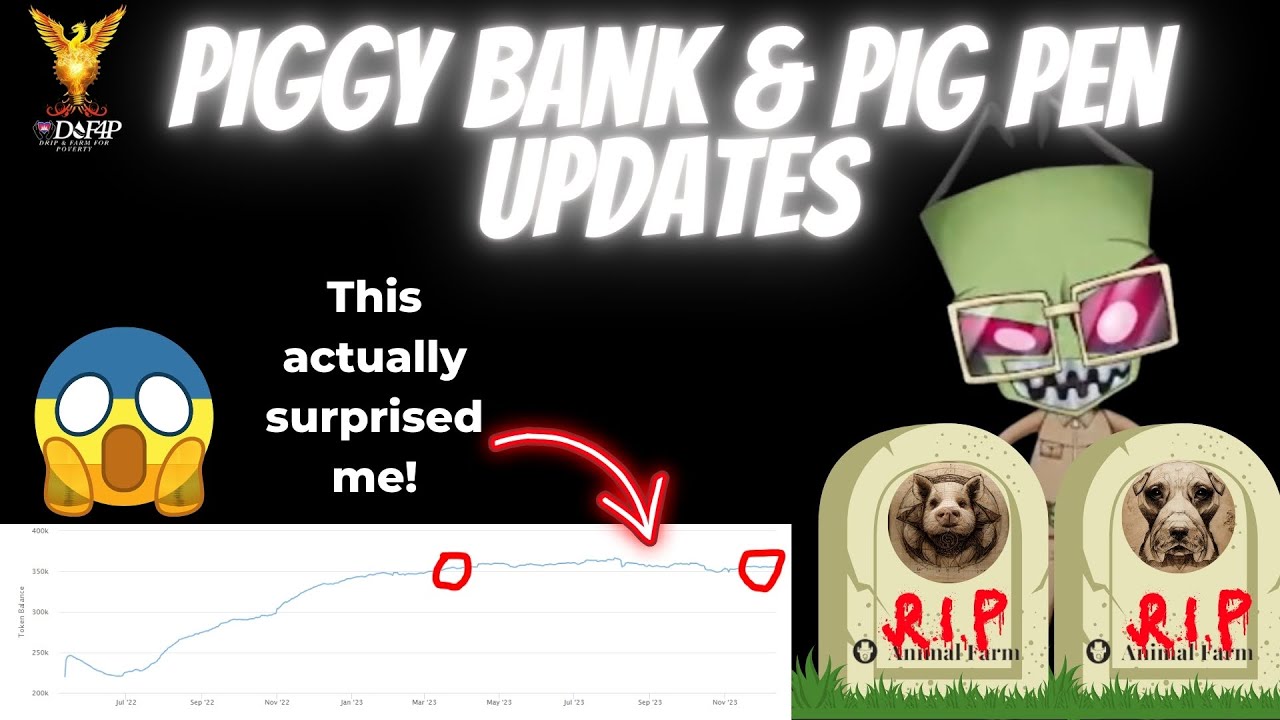 Drip Network Piggy Bank vs pig pen why is the contract balance stable
