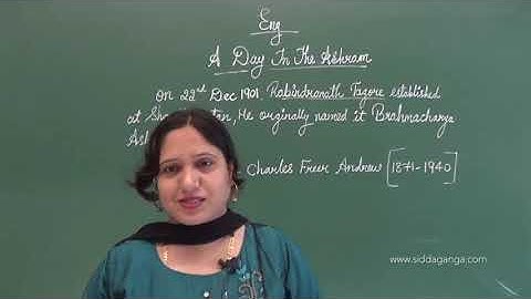 STATE 8TH - ENGLISH - A DAY IN THE ASHRAM - PART 1