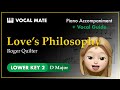 Love's Philosophy - Roger Quilter | D Major | Vocal Guide & Piano Accompaniment