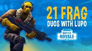 21 Frag Duos with Lupo! - Fortnite Battle Royale Gameplay - Ninja