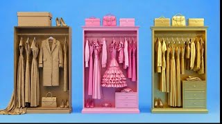 LÜKS GİZLİ ODA vs UCUZ GİZLİ ODA ✨🔑 Kolay Karton Fikirleri!