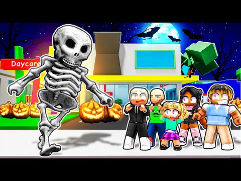 DAYCARE SPOOKY SKELETON HALLOWEEN | Roblox | Brookhaven 🏡RP