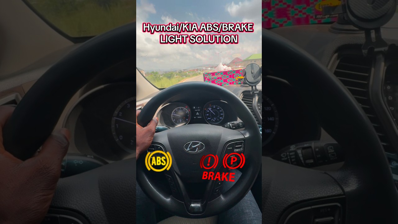 How to fix & Reset Brake & ABS Warning Light For Hyundai/Kia | Brake/ABS light on