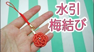 Diy 水引梅結びの結び方 ストラップの作り方 Youtube