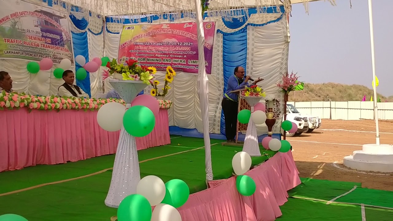 MCL ,ANNUAL MINES SAFETY FORTNIGHT 2021-22seminar at VPR camp,LOCP,on dated 28/11/21