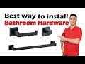 how to install bathroom hardware?