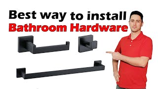 how to install bathroom hardware? by Renovation school 7,876 views 2 years ago 9 minutes, 11 seconds