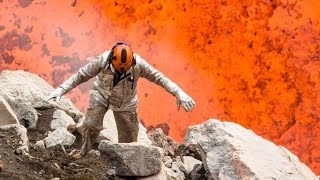 Spectacular new video of Benbow lava lake eruptions   Ambrym  Vanuatu