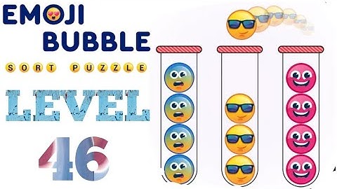 Emoji Ball Sort Puzzle Level 46 Android & iOS  #trydra #BallSortalllevel #EmojiBallSort #ballsort