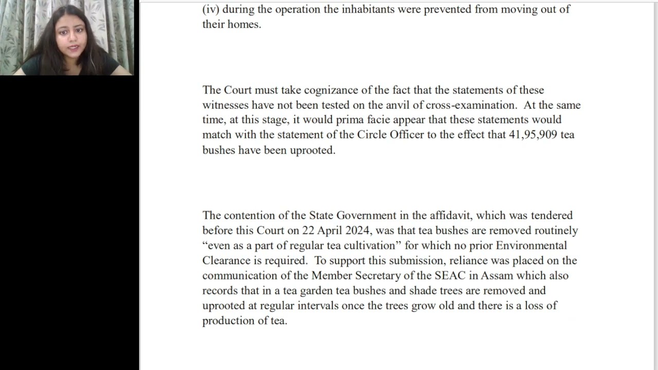 Recent Case Law (2024) Tapas Guha vs UOI |Environmental Law