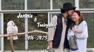 V(BTS) and Jennie(Blackpink) 2016-2023 iconic moments that led them to a relationship