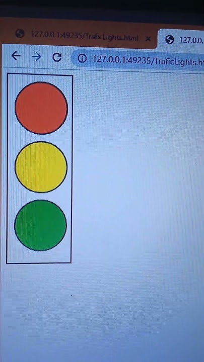 🧑‍💻 Traffic Lights 🚦 made by HTML and CSS 👍 #frontenddeveloper - YouTube